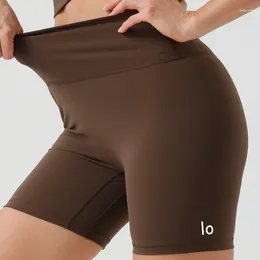 Активные шорты Lo йога Три частичные брюки для женского подъема бедра и затягивание живота без неловких линий с высокой талией.