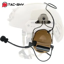 Шлемы Tacsky Tactical Helmet Team Wendy Exfil Rail Adapter Stand Version Comtac II Защита от слуха охота на спортивную гарнитуру AirSoft
