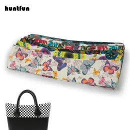 Bags Huntfun New Trim Floral Fabric Trim for Classic Mini Obag HandbagCotton Fabric Decorating for O Bag Body