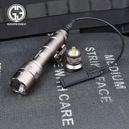 Scopes Tactical M600B фонарик Surefir Scout Light с под давлением хвостовой крышки Picatinny Rail Белое светодиодное охотничье оружие M600U Light