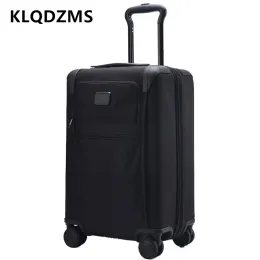 Bagagem klqdzms 20 "24 polegadas novas bagagem universal expansível oxford pano carrinho de bonde mudo under wheel buteling box rolling mala