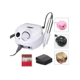 Electric Nail Drill Machine Manicure Pedicure Professional Nail Lathe Low Noise Cutters Nail File Kit