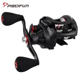 Acessórios Piscifun Torrent Fishing Reel 8,1 kg de carbono Drag 7.1: 1 5.3: 1 Razão de engrenagem 6 rolamentos freios magnéticos bobina