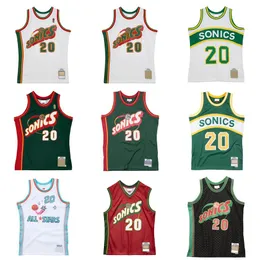 Gary Payton Stitched Basketbol Formaları 1994/95 95/96 99/00 Hardwoods Klasik Retro Hayranları Jersey Erkek Genç Kadınlar S-6XL