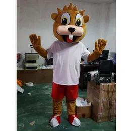2024 Cartoon Squirrel Maskot Kostüm Etkinlik Promosyon Props Süslü Kostüm Özelleştirme Karakter Kostümleri