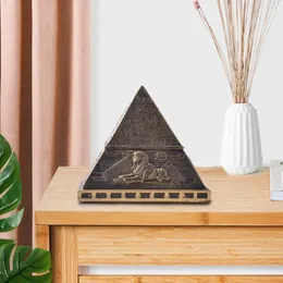 Figurki dekoracyjne starożytny Egipt Piramida rzeźba posąg biuro biuro kontenera Tinket Home Collectible