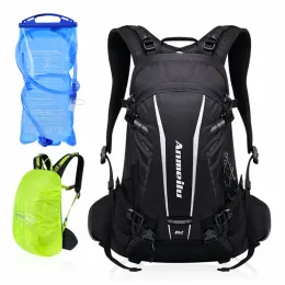 Bolsas 20l Ciclismo Backpack Backpack respirável esporte ao ar livre Caminhando Hydration Hydration Rucksack Bicycle Saco com Backpack de Bicicleta de Capa de Rain