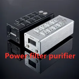 アンプパワーフィルター電源ソケット3000W 15Aオーディオ用LEDデジタルディスプレイオーディオノイズフィルター稲妻P20