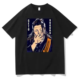 Camisetas masculinas anime jujutsu kaisen suguru geto tam camise