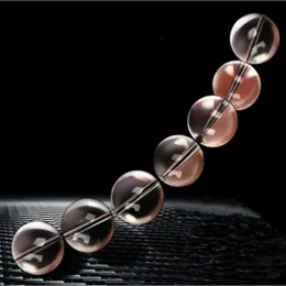 Candiway Crystal Glass G Spot Anal Stimulator Chain Beads Butt Plug Insert Ball Masturbation sexy Toys For Men Women