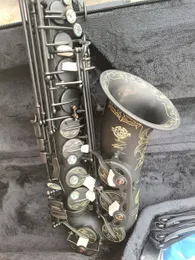 Nowa marka altowa saksofon E płaskie instrumenty muzyczne SAS-R54 czarny saksofon saksofonowy