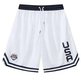 USA Print Basketball Shorts тренирует мужчины активные свободные карманы велосипедные упражнения.