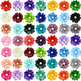 50100st Pet Hair Remover Handmade Exquisite Supplies Pearls Accessories Bright Fashion Dog Bows 240418