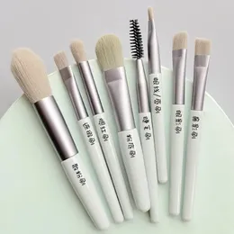 2024 8st Portable Makeup Brushes Set Face Eye Lip Eyeshadow Eyebrow Comb Eyelash Spoolies Foundation Powder Brush Tools Cosmetic - For