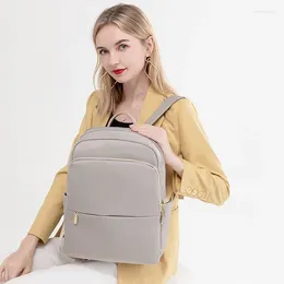 Bolsas escolares 2024 Trendência Anti-roubo Backpack Backpack Rucks mack de couro macio para meninas saco de viagem de grande capacidade A DOS