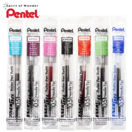 Stifte 9pcs Pentel Gel Stift Nachfüll LRN5 Prüfungsfüllung für BLN75/BLN2005/BLN105 Kurzdrückende neutrale Stiftfarbe Original Nachfüllung 0,5 mm