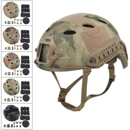 Шлемы тактическая быстрая пиджая шлем стреляет в охоту на шлем о защите от охоты на шлем легкий военный пейнтбол Airsoft Combat Halfcovered Helme