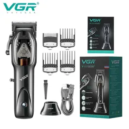 VGR Cabelo de cabelo profissional de corte de cabelo profissional sem cabelos apartador elétrico barbeiro aparador de cabelo para homens v 653 240412