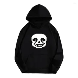 Erkek Hoodies Undertal Madch Hoodie Sweatshirt Sans Karikatür Grafik Erkekler Kadınlar Harajuku Anime Külot Y2K Komik Çiftler