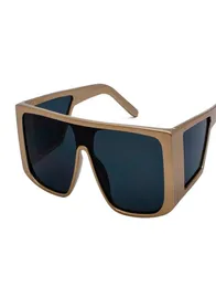 Botern överdimensionerade sköld solglasögon mens lyxig skugga en bit lins fyrkantig sidofönster sunnies kvalitet glasögon United ST8307006