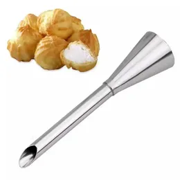 Cream Icing Piping Nozzle Tip Stainless Steel Cupcake Puffs Injection Russian Syringe Puff Nozzle Tip Pastry Tool