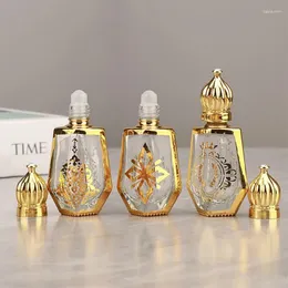 Storage Bottles 15ml Perfume Bottle Roll-on Sub Portable Glass Bead Eid Al Fitr Travel Empty Accessories Massage Roller