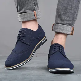 Männerschuhe Nubuck Lederstil Schnüren weiches Oxford für Flats 2023 Sneaker atmungsaktiv