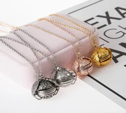 2019 New High Quality Angel Wings Aroma Diffuser Necklaces Magic Locket MultiLayer Necklace Folding Family Po Pendant Women Gi3846804