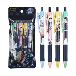 Penne 32 PC/lotto Nuovo Slayer DEMON Slayer Gel Pen set carino da 0,5 mm Signaggio nero Signaggio Penne Scuola Forniture di articoli di cartoleria Regalo di cartoleria