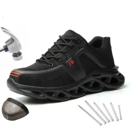 Stiefel Männer Stahl Nasensicherheit Arbeit Schuhe Konstruktion Sicherheit Punktionssicherer Outdoor Antistata Leicht weicher Boden