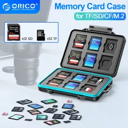 Kapsling Orico Thin Micro SD Card Holder SD Card Holder Waterproof Memory Card Storage Box för Micro SD TF Card SSD Camera Accessories