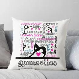 Pillow Gymnastics Tri-Color Typografie Wirf Sofas Weihnachtskoffer