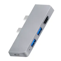 Stacje dla Surface Pro 8 USB C HUB, adapter 4K+2 USB 3.0 Czytnik SD/TF Adapter CARD CARDU