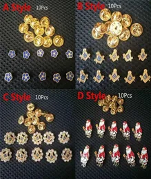 10pc Fashion Ma Brooch Pin Pin Masons Party Jewelry Accessory Metal Pin