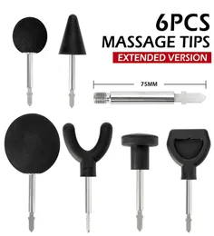 Muskelavslappning Massage Gun Tillbehör Massage Tips och position Adapter Utökat huvud Fascia Gun Accessories 5352812