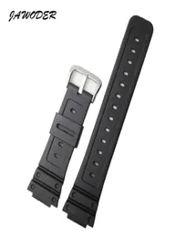 JAWODER Watchband 26mm Black Silicone Rubber Watch Band Strap for DW5600E DW5700 G5600 G5700 GM5610 Sports Watch Straps4156731