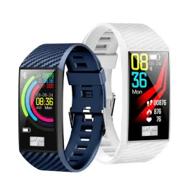 Pulseiras para iOS / Android DT58 Smart Bracelet Men Women Fitness Tracker IP68 Impermeável ECG PPG Monitor de freqüência cardíaca Dispositivo vestível