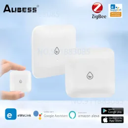 Controle Sensor de vazamento de água ZigBee Smart Home sem fio Sensor de imersão de água Ewelink App Monitoramento remoto Detector de vazamento de água Alarme