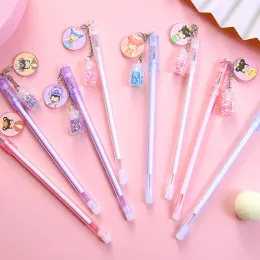 Pens 20/40 PCS Kolye Jel Kalem Karikatür Yaratıcı Bebek Kawaii Öğrenciler Kırtasiye Okulu Yazma Malzemeleri Sevimli Kız Ofis İmza Kalemi