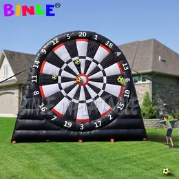 wholesale 5mH (16.5ft) with 6balls Customized inflatable Soccer dart board football kick dartboard target Sport Games Sticky Ball Shooting for sale