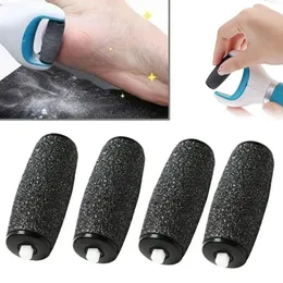 4pcs Extra Coarse Replacement Refill Roller Head Dark Gray For Electric Pedicure Foot File Tools