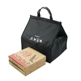 Väskor Pizza Lunch Box Cooler Bag Fast Food Cake Leverans Termisk väska stor vattentät Oxford Drink Bottle Isolated Kylat