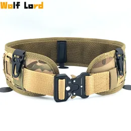 Cintos do jogo de guerra Beltos táticos Exército Equipamento militar Men Airsoft Nylon Molle Waist Combat Battle Loading Patrol Belt Cummerbunds