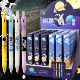 Pens 36 PC/Lot Kawaii Astronot Jel Kalem Sevimli 0.5 mm Siyah Mürekkep İmza Kalemler Promosyon Hediyelik Kırtasiye Okul Malzemeleri