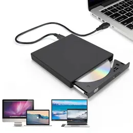 USB 2.0 Portable External DVD Optical Drive CD/DVD-ROM CD/DVD-RW Player Burner Slim Reader Recorder Portatil for Windows Mac OS