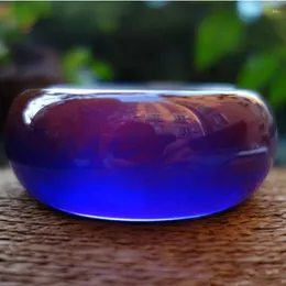Bilek Baltık Blue Amber Geniş Renk Değiştiren Bilezik Genişletilmiş Su Arıtma Gradyan Işık Çocuklar Hediye