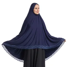 Kläder muslimska islamiska ramadan kvinna lång khimar hijab fast mjuk bön hijab elegant blygsam lättvikt bönplagg eid arabisk niqab