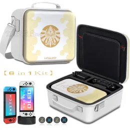 Case Switchled Lacrime del tema del regno Custode a copertina rigida percorsa per guscio per spalle per Nintendo Switch OLED Accessori OLED