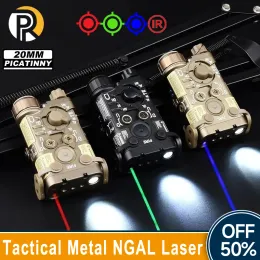 スコープWadsn Tactical All Metal Ngal L3 Red Green Blue Dot Laser IR Sight Pointer Airsoft Weapon HuntingStrobe Flashlight Fit20mm Rail