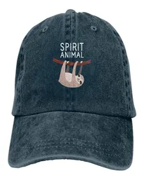 My Spirit Animal ist ein Faultier Erwachsener Denim Cap Hat Fashion Sloth Baseball Caps New Style Graphic Denim Sport Hats3177671